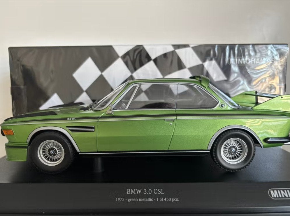 BMW 3.0 CSL (E9) 1973 1:18 (nieuw), Hobby en Vrije tijd, Verzenden, Nieuw, Auto, MiniChamps