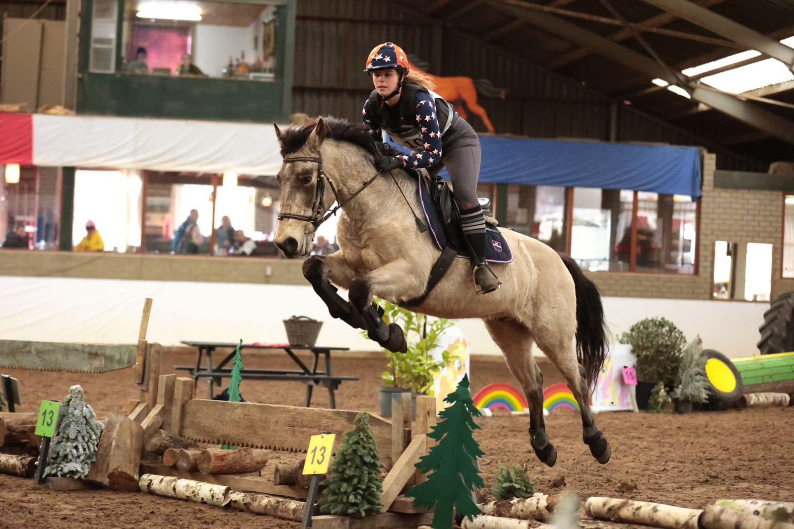 Stoere allround D-pony met talent voor springen & eventing!, Dieren en Toebehoren, Pony's, Gechipt, B, Ruin, 7 tot 10 jaar