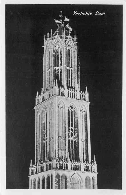 301-402-005 Utrecht Verlichte Dom, Verzenden, Voor 1920, Utrecht