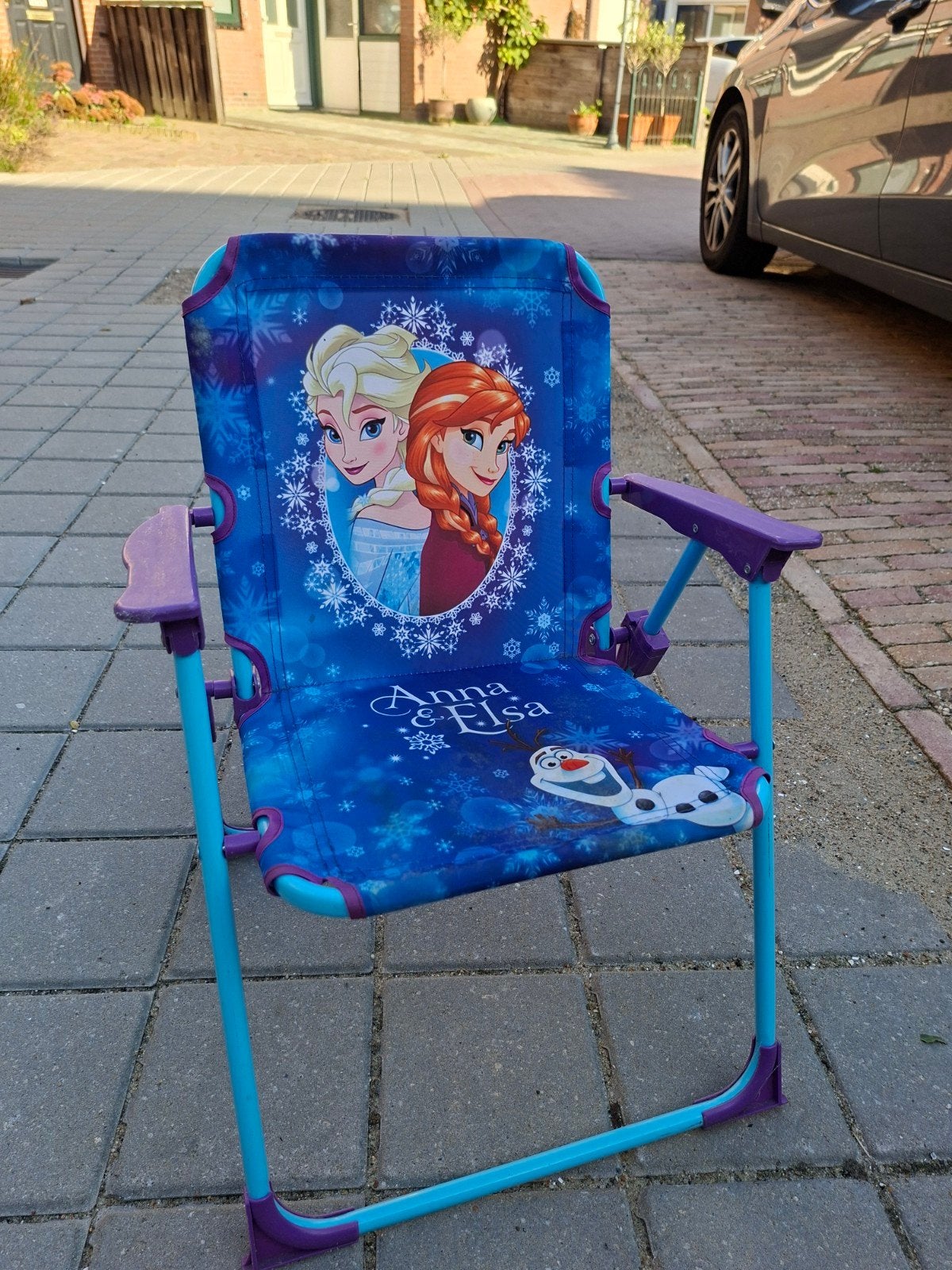 Frozen Anna & Elsa Kinderstoel - Opvouwbaar, Ophalen, Gebruikt, Meisje