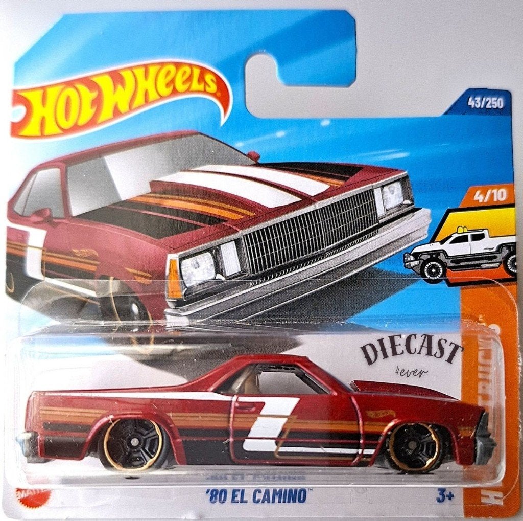 Hot Wheels '80 El Camino, rood, Ophalen, Nieuw, Auto