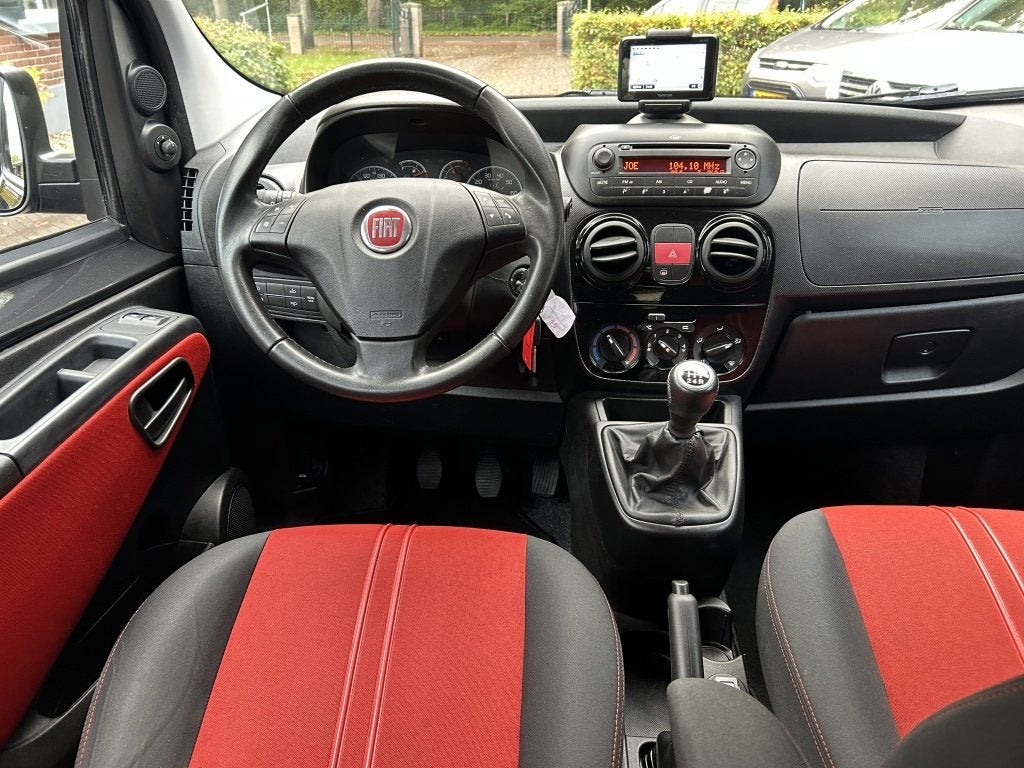 Fiat Qubo 1.4 Dynamic Airco, LM-velgen, Navi (bj 2012), Euro 5, 4 cilinders, Met garantie (alle), 400 kg