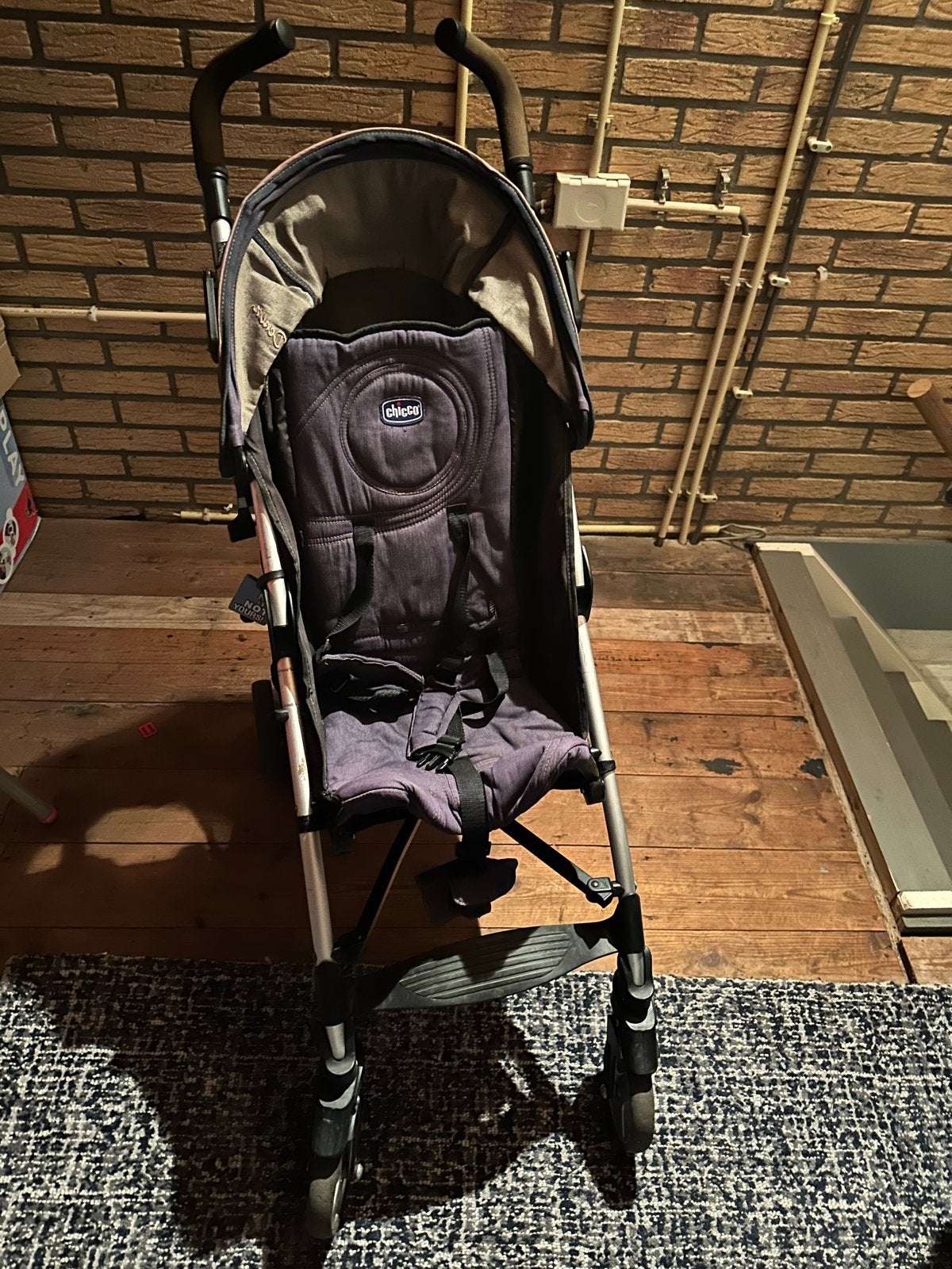 Chicco Lite Way buggy met voetenzak en regenhoes, Gebruikt, Met reiswieg, Ophalen, Kinderwagen