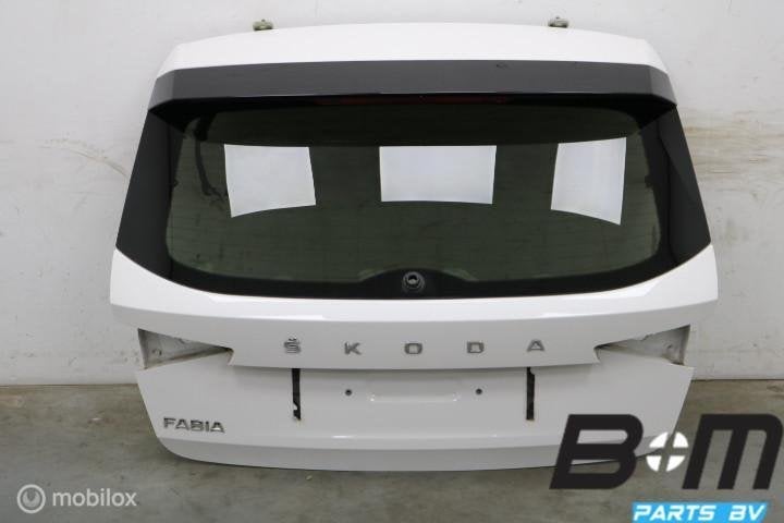 Achterklep met spoiler Skoda Fabia 4 LF9E 6VE827023, Gebruikt