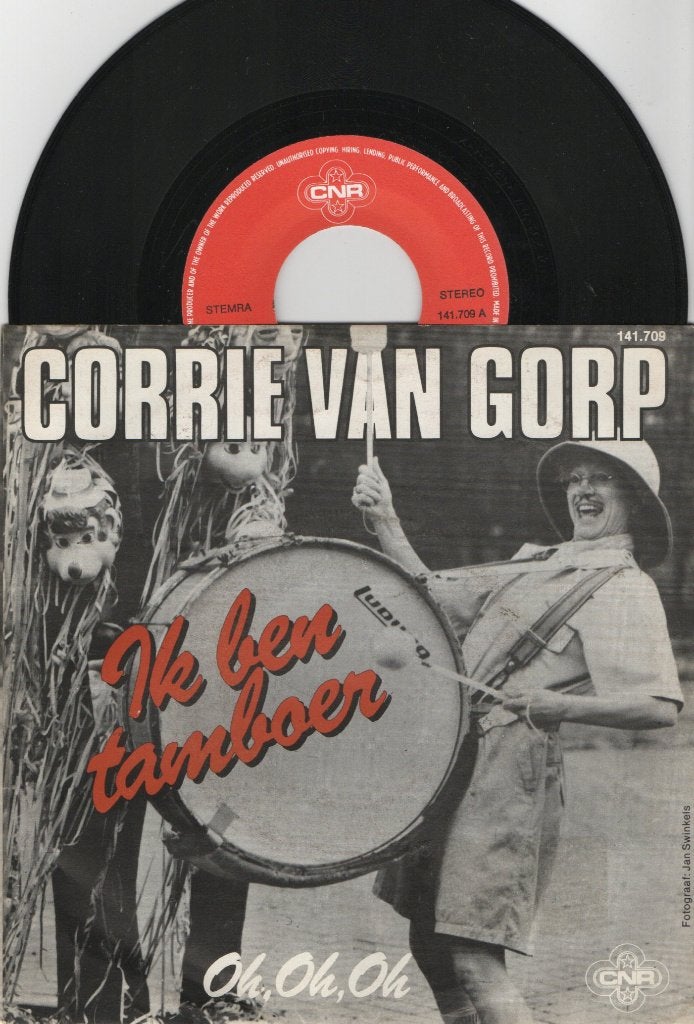 Corrie van Gorp – Ik Ben Tamboer, Ophalen of Verzenden, Zo goed als nieuw, 7 inch, Levenslied of Smartlap