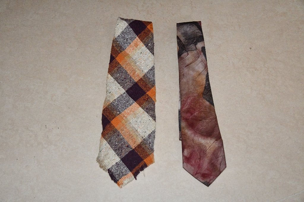 Twee stropdassen in tinten van bruin, Bruin, Pady couture, Ophalen of Verzenden, Met patroon