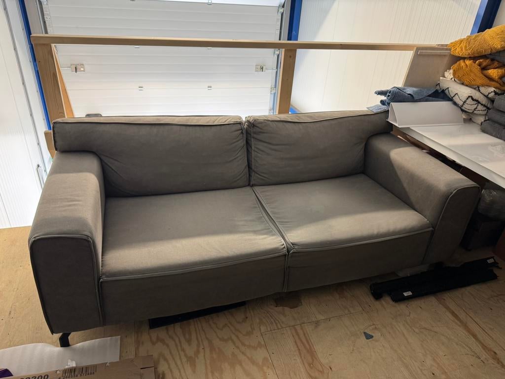 Bank 2,5zits grijs Leen Bakker Jack, Huis en Inrichting, Banken | Bankstellen, Ophalen, Gebruikt, 75 tot 100 cm, Tweepersoons