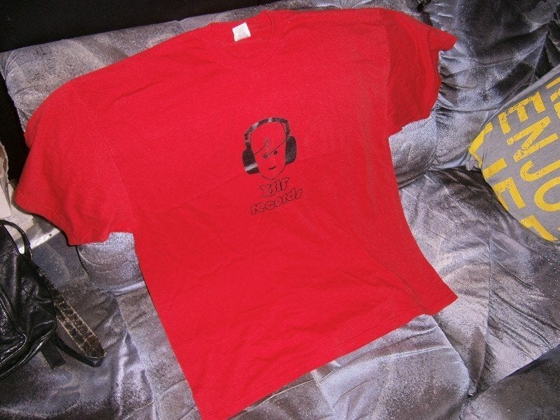 XSIF Records dj T-Shirt, rood, Fruit of the Loom, maat XXL, Kleding | Heren, Ophalen, Zo goed als nieuw, Rood, Fruit Of The Loom.