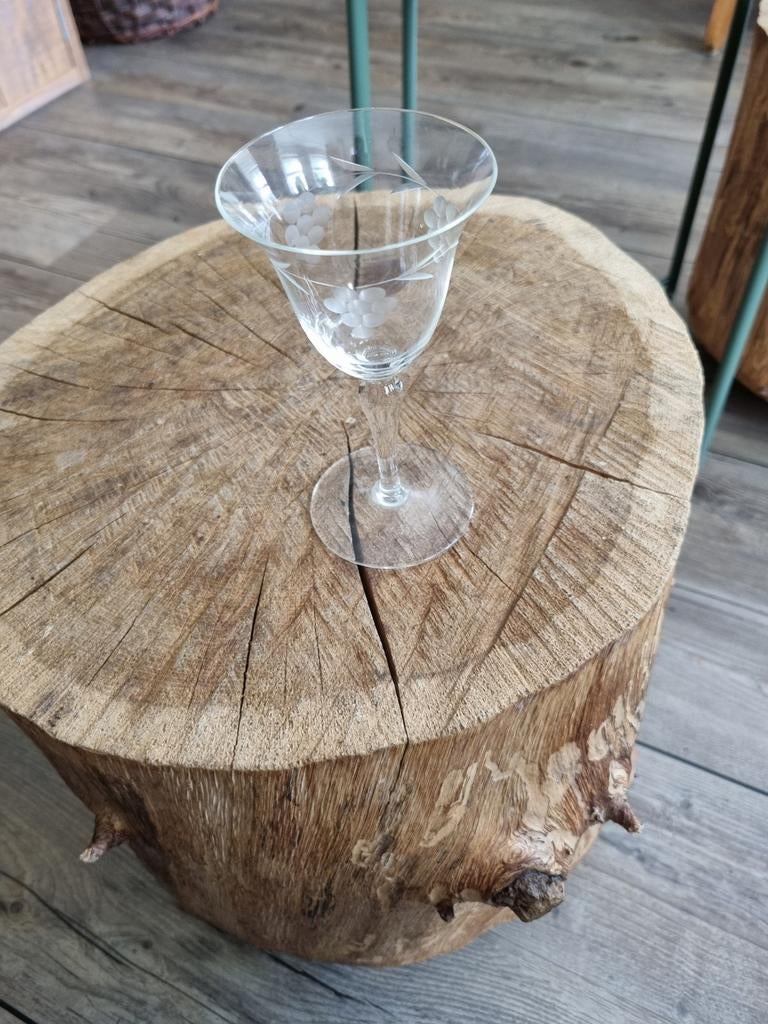 Wijnglas met druivenmotief, Ophalen of Verzenden
