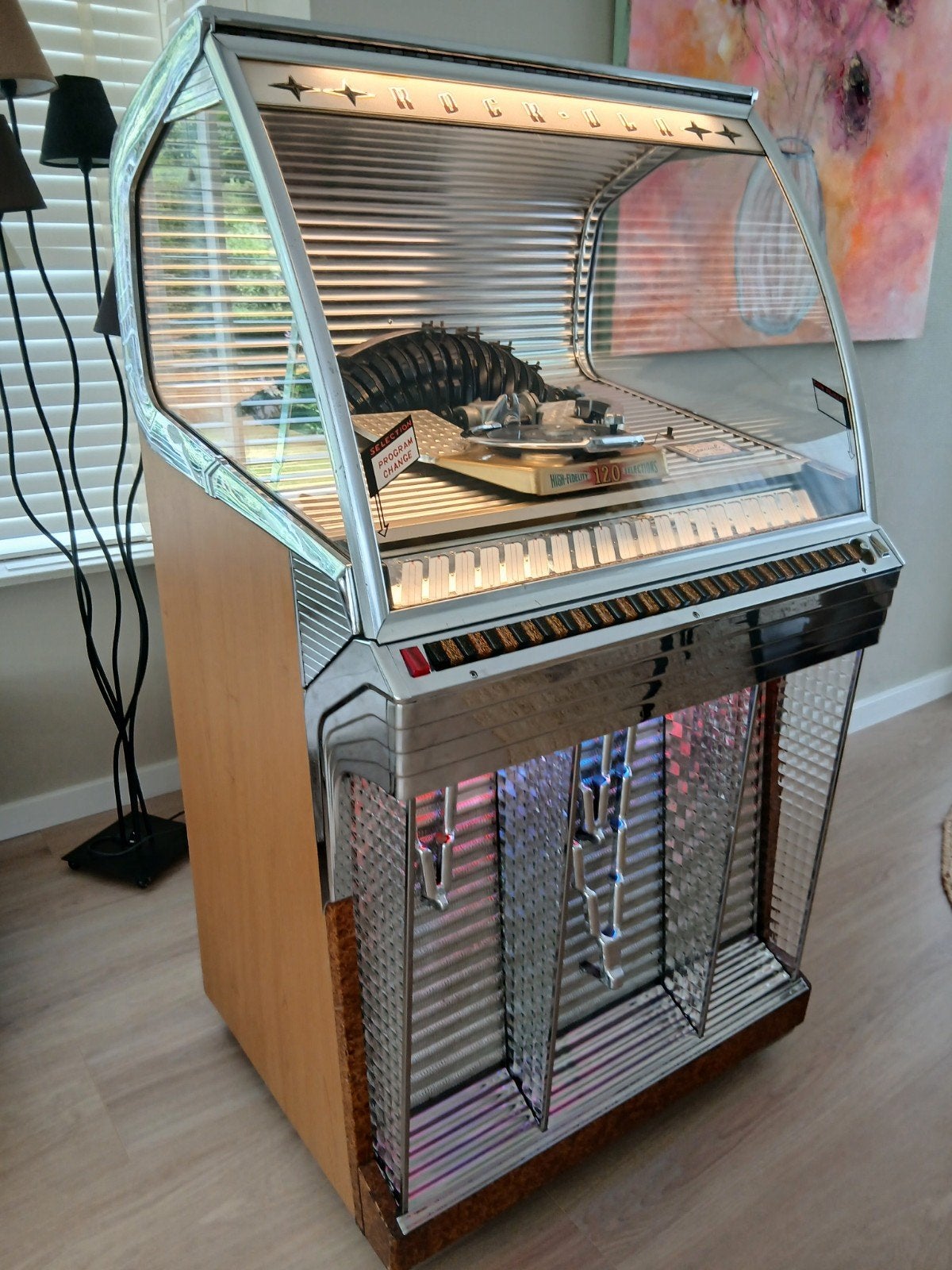 Rockola 1448 jukebox uit 1955/ 56, Ophalen, Gebruikt, Rock Ola