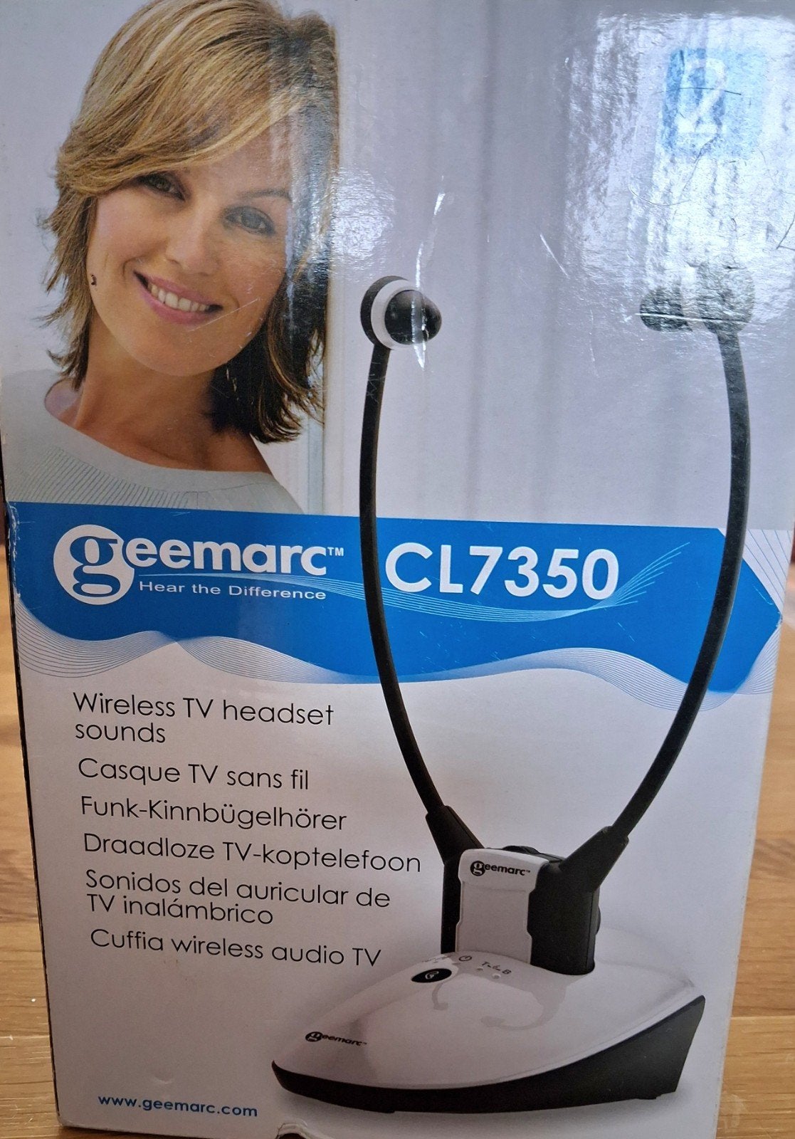 Geemarc CL7350 Draadloze TV Hoofdtelefoon, Audio, Tv en Foto, Koptelefoons, Overige merken, Zo goed als nieuw, Draadloos, Op oor (supra aural)