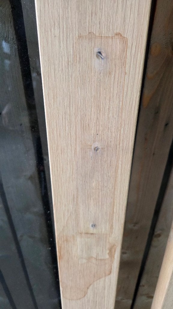 Eiken binnendeur met getint glas ( 677 ), Ophalen, Gebruikt, Binnendeur, Nb