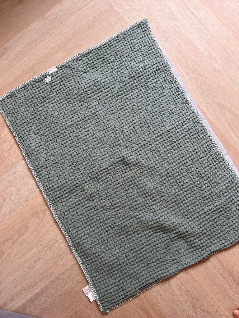 Koeka wiegdeken groen, Kinderen en Baby's, Ophalen of Verzenden, Gebruikt, Groen, Koeka