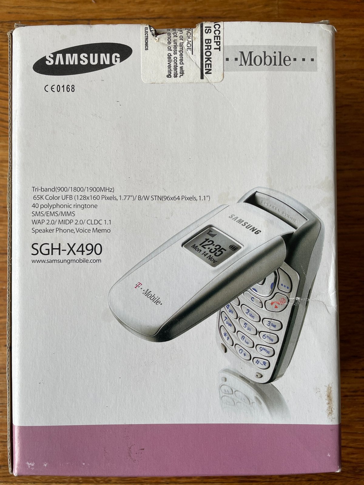 Samsung SGH-X490 GSM, compleet met adapter en hoofdtelefoon, Ophalen, Gebruikt, Geen camera, Zwart