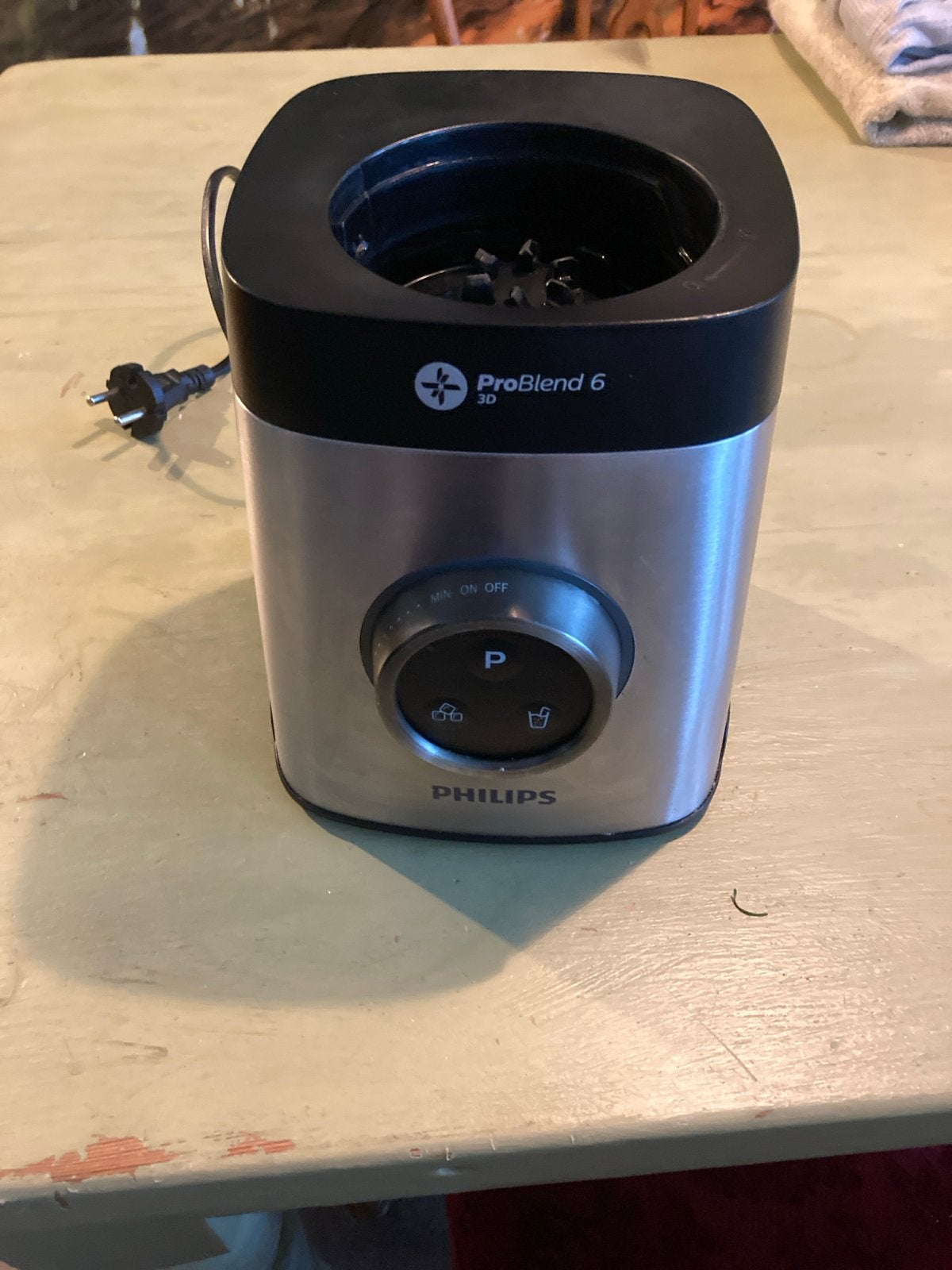Philips HR3655 Blender met glazen kan en beker, Ophalen of Verzenden, Zo goed als nieuw, Blender