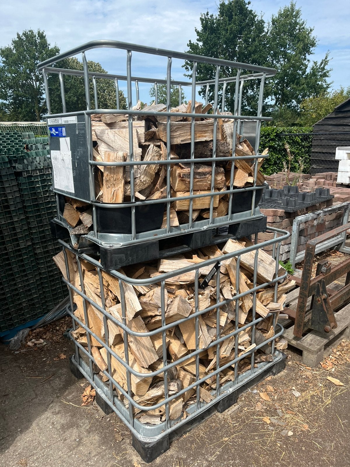 Mix Haardhout / kachelhout / brandhout eik, beuk en es DROOG, Minder dan 3 m³, Ophalen, Eikenhout, Blokken