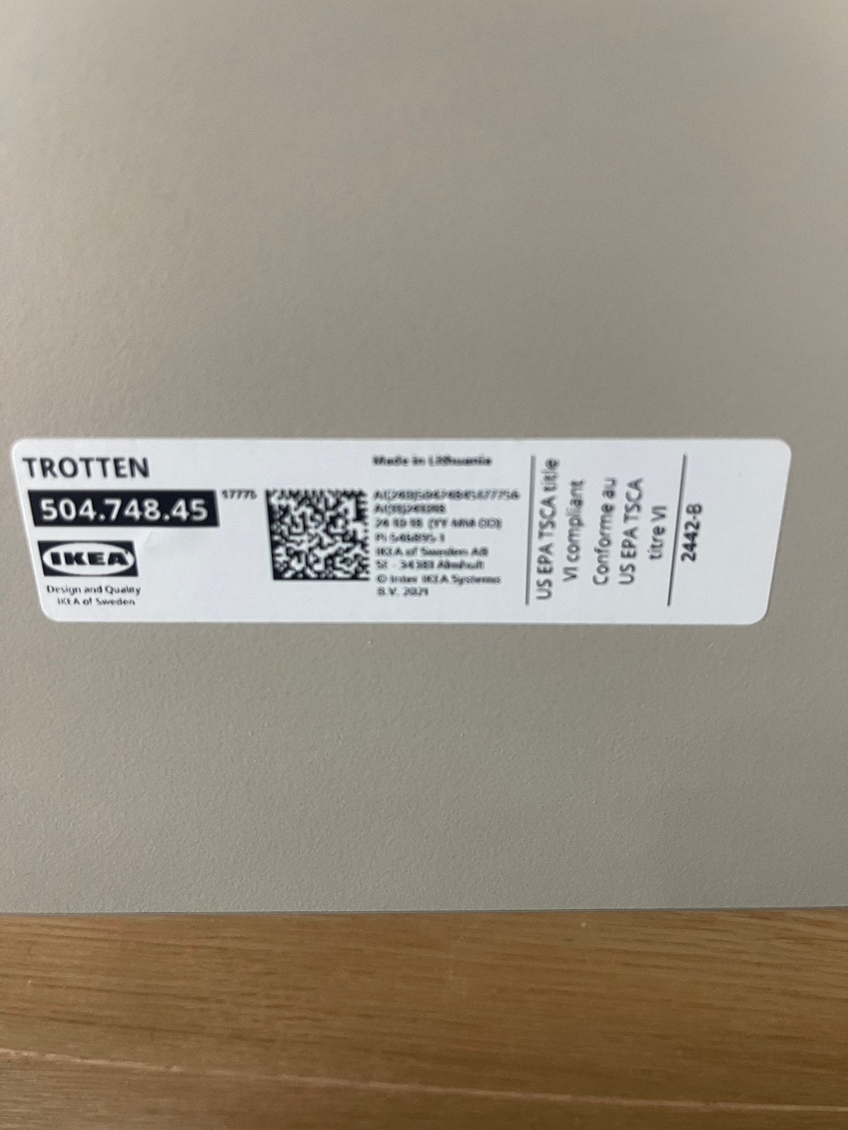 Ikea bureau 120x70, Ophalen, Zo goed als nieuw