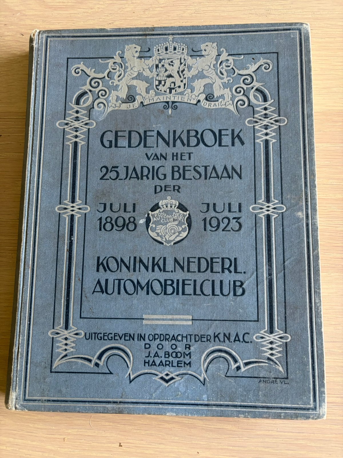 Gedenkboek 25 jaar KNAC (1898-1923), Ophalen of Verzenden, Gelezen, Algemeen