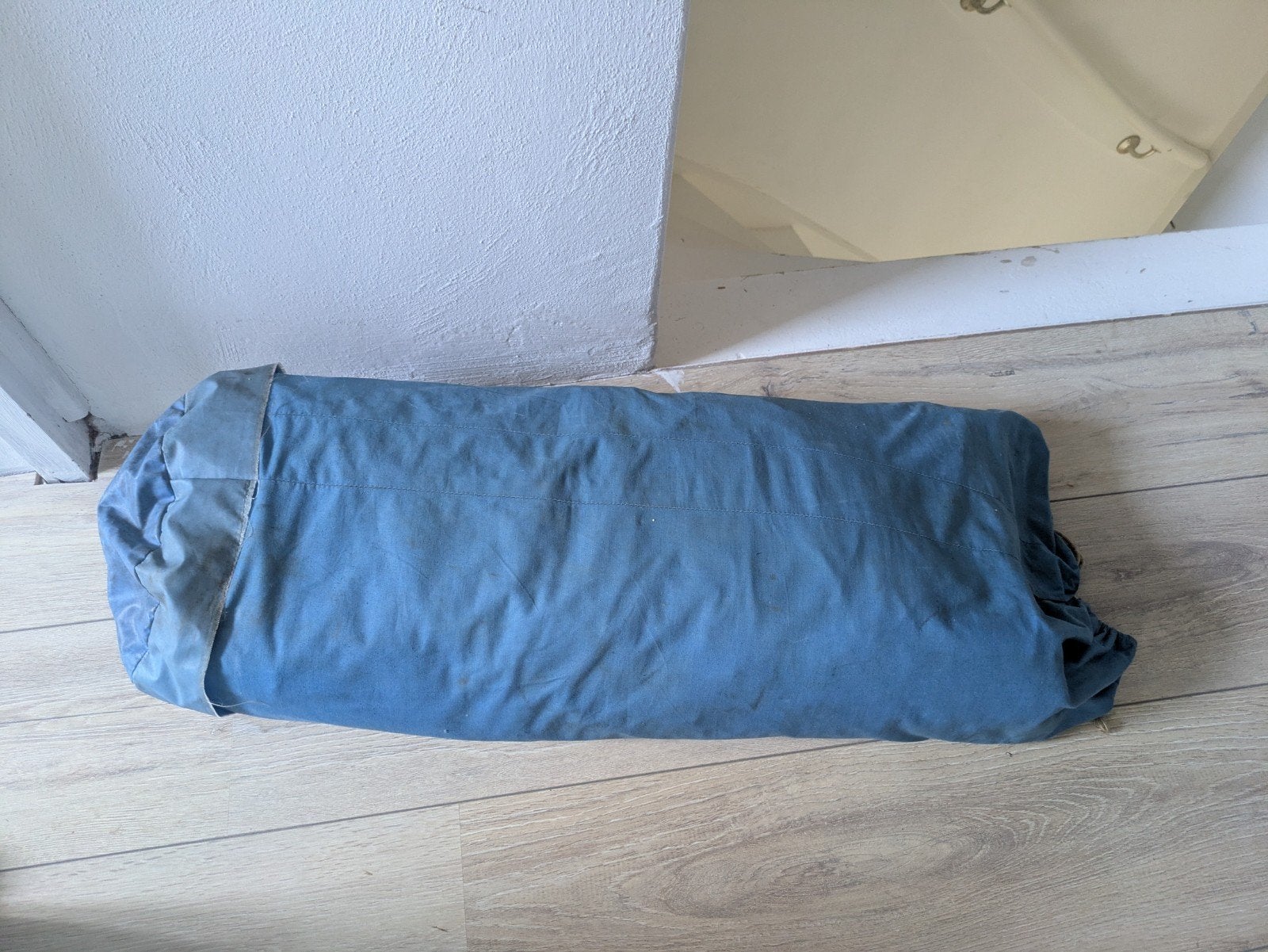 Ouderwetse katoenen tent blauw GRATIS, Ophalen, Gebruikt