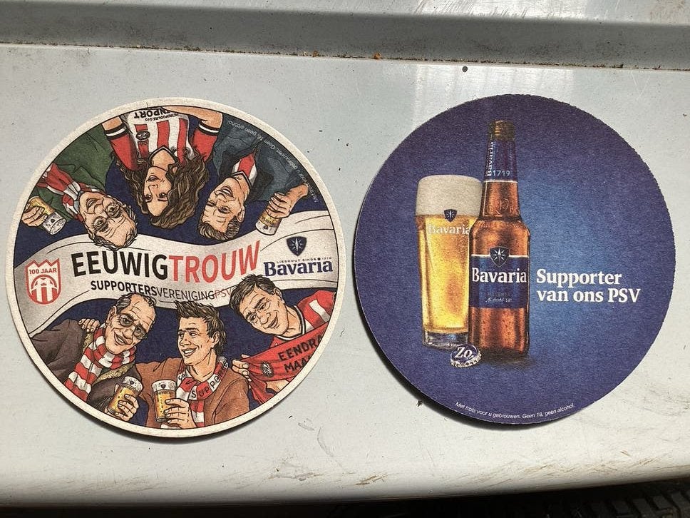 Bavaria / psv viltje, Ophalen of Verzenden, Zo goed als nieuw, Gebruiksvoorwerp