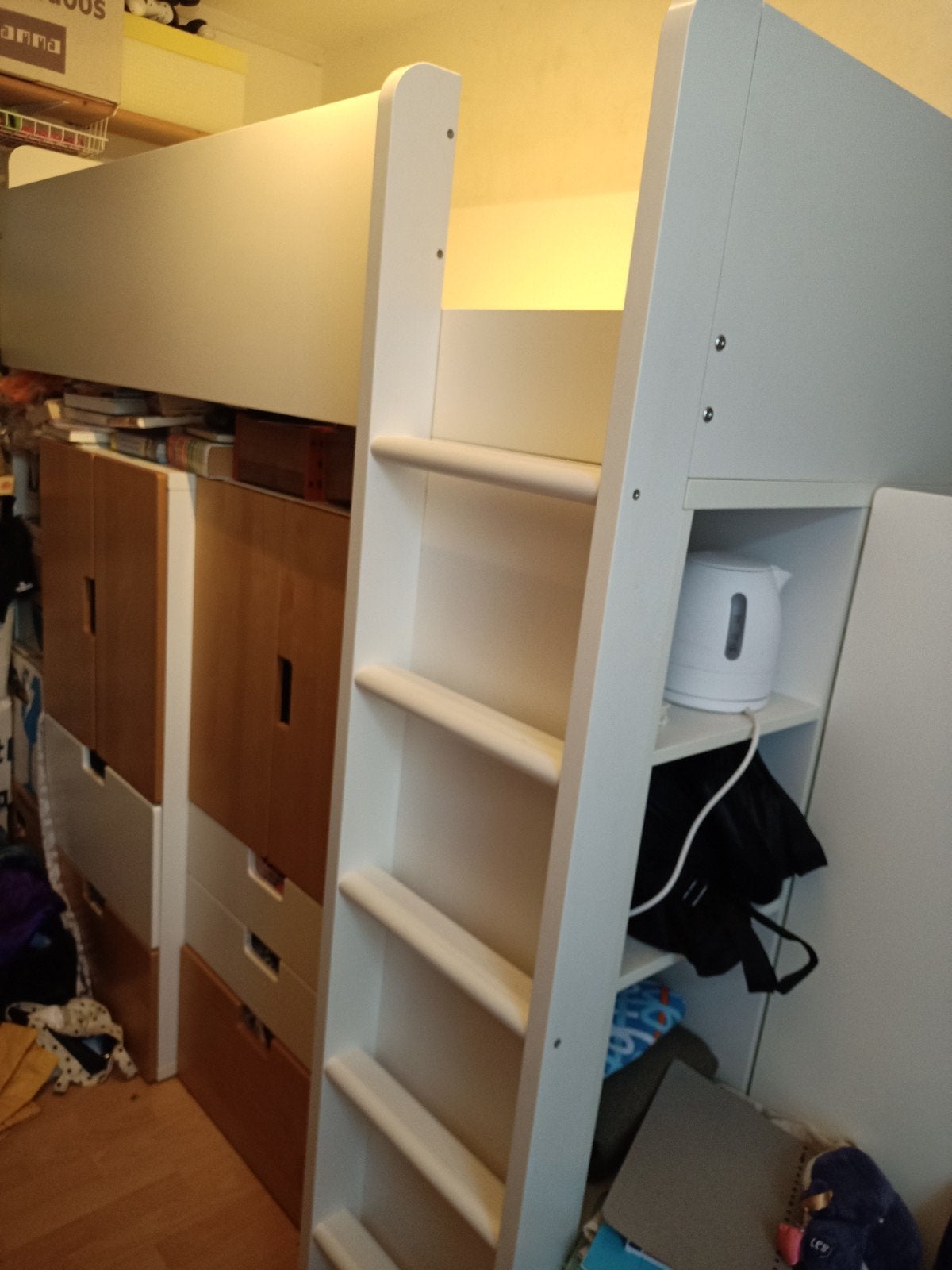 Hoogslaper Ikea Stuva/ Smastad witte deurtjes, Kinderen en Baby's, Ophalen, Gebruikt, Hoogslaper