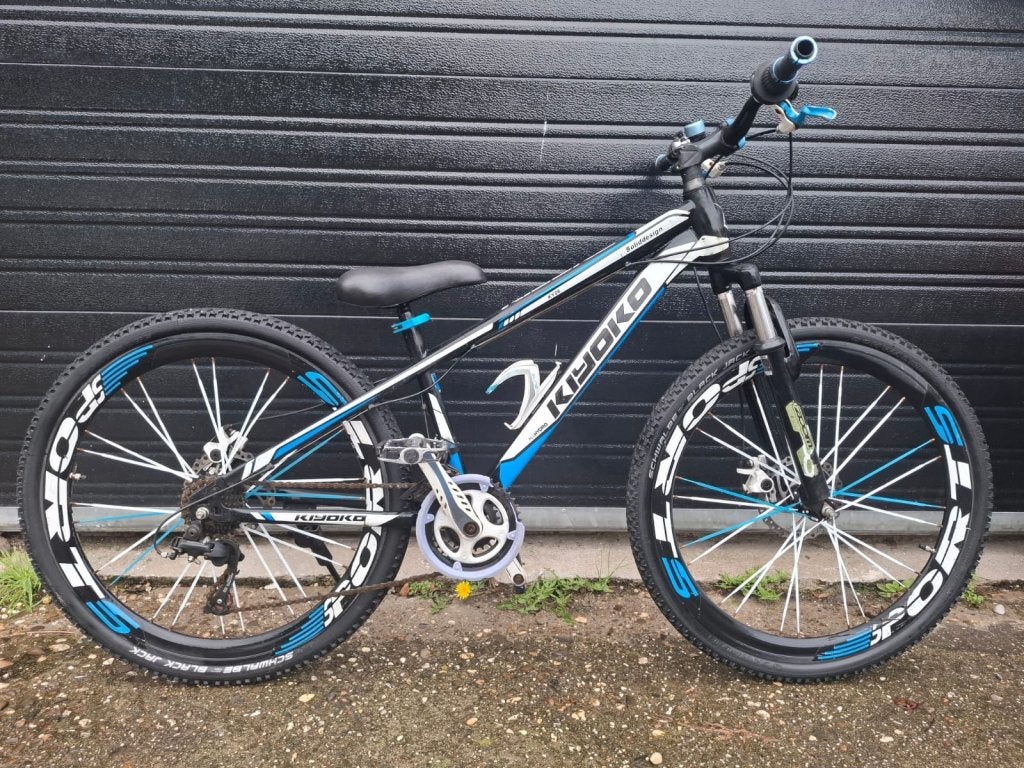 26 inch kiyoko mountainbike met 18 versnellingen, Terugtraprem, Niet ingevuld, Handrem, Niet ingevuld