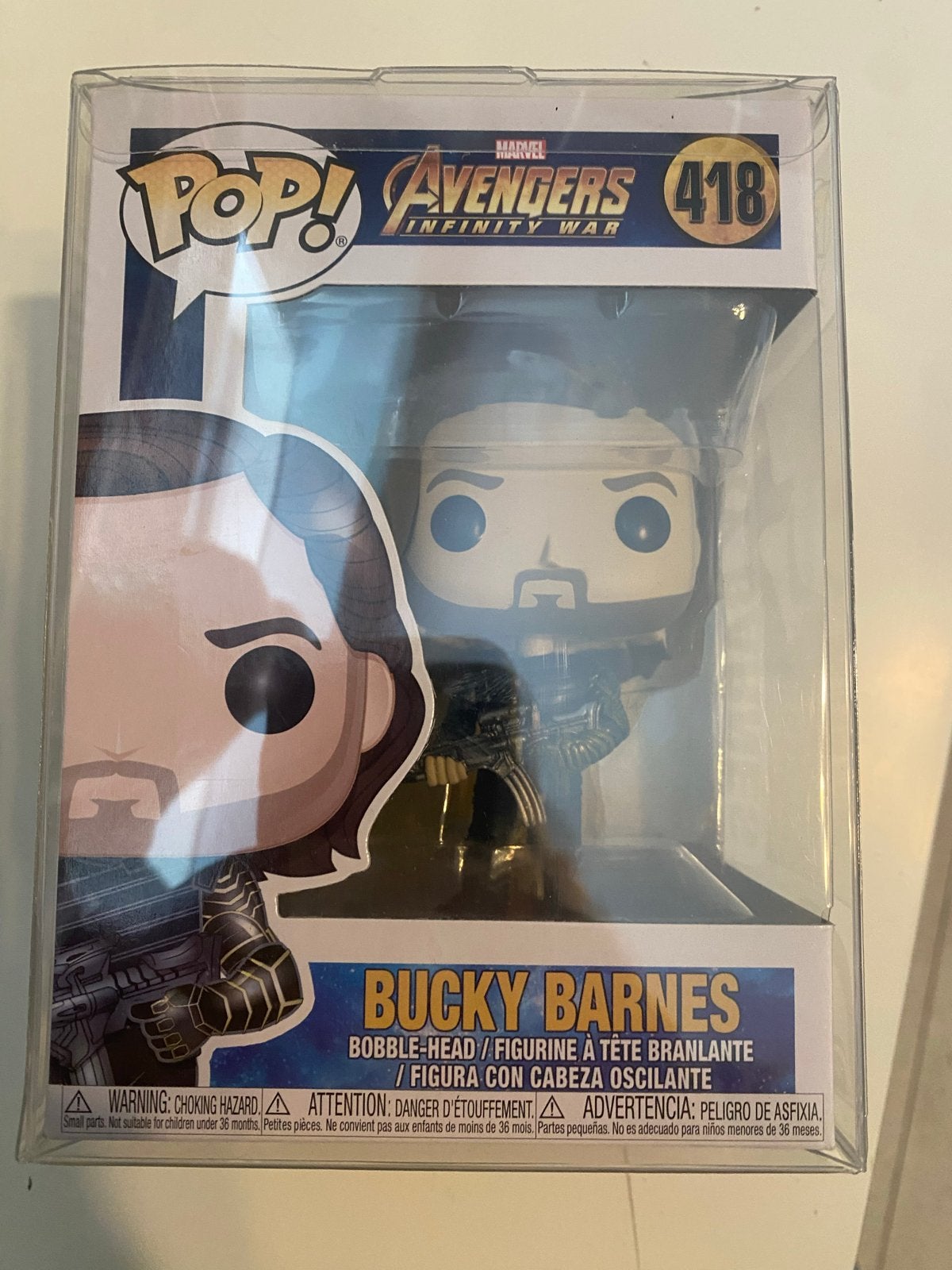 Funko Pop! Marvel Avengers Infinity War Bucky Barnes #418, Ophalen of Verzenden, Zo goed als nieuw