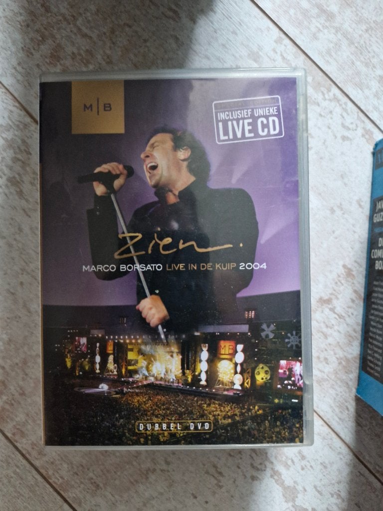 2 dvd Zien Marco Borsato, Alle leeftijden, Ophalen of Verzenden, Gebruikt, Concert