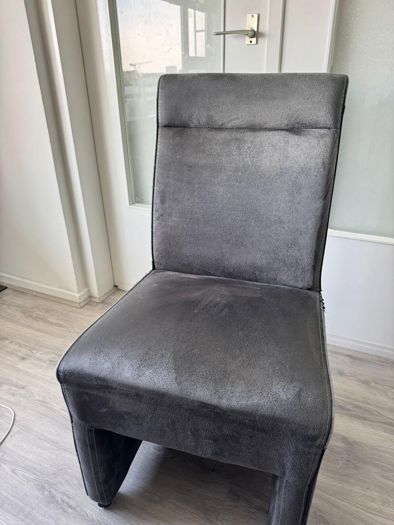 Eettafel stoelen 6x, Huis en Inrichting, Stoelen, Ophalen, Gebruikt, Vijf, Zes of meer stoelen, Stof