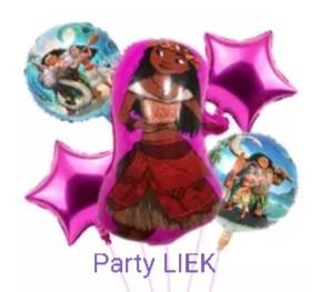 Vaiana ballonnen set +tafelkleed +vlaggenlijn nr M215, Ophalen of Verzenden, Nieuw, Versiering, Verjaardag