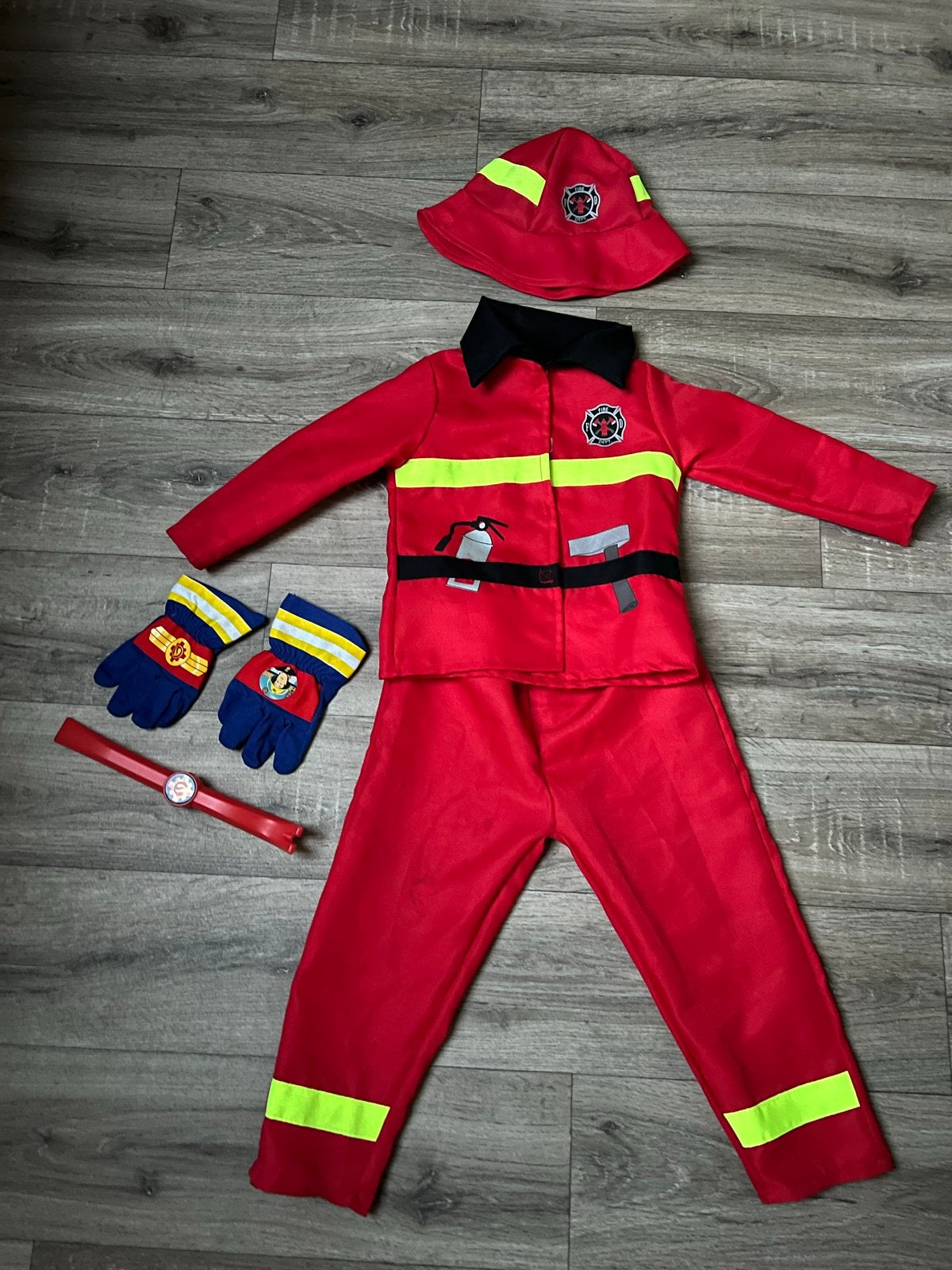 Brandweerman pak voor kinderen (3-4 jaar), Kinderen en Baby's, Ophalen of Verzenden, Zo goed als nieuw, 104 of kleiner, Jongen of Meisje