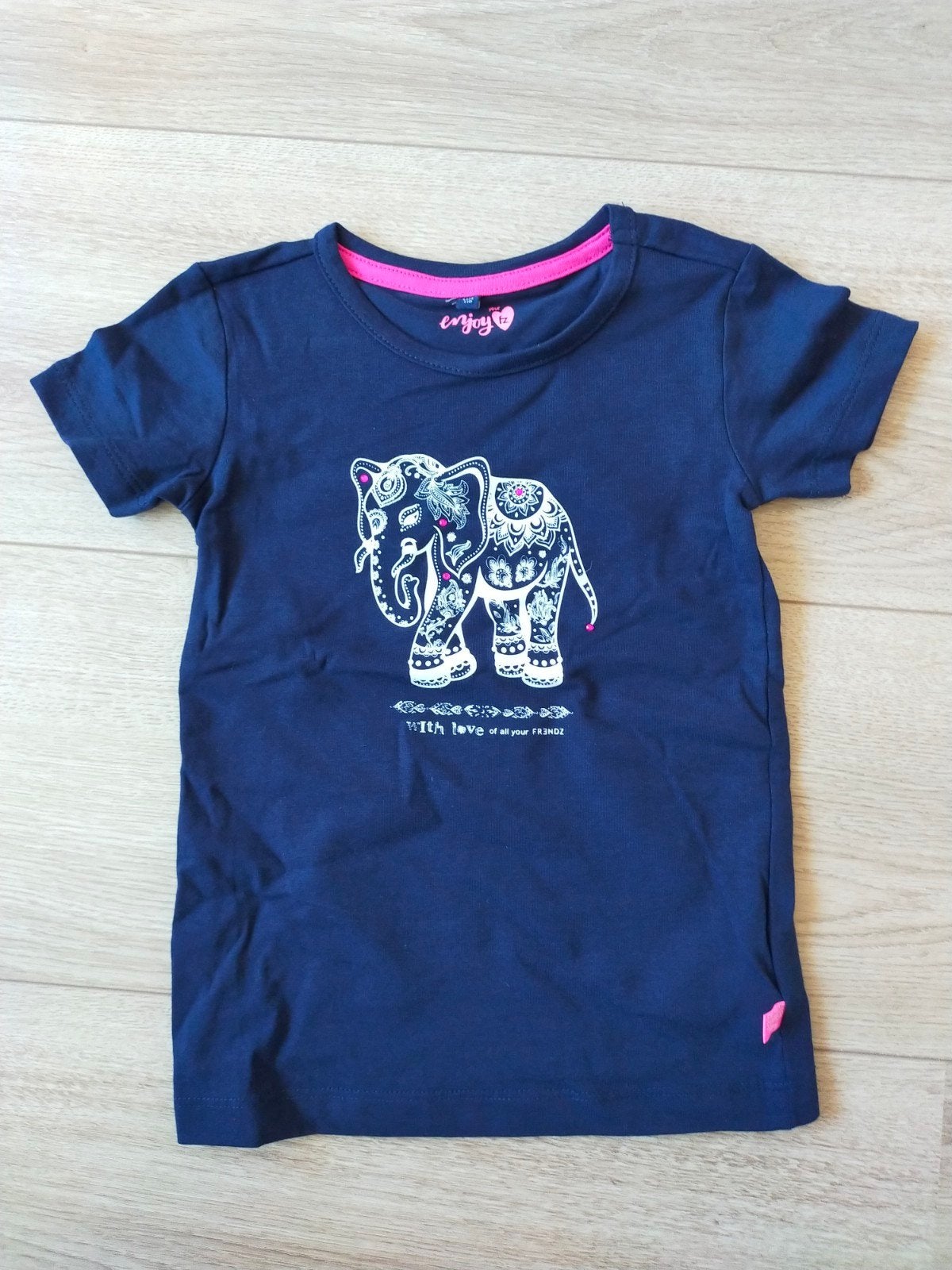 Zgan! Mooi blauw shirt olifant van Frendz! Mt 110, Kinderen en Baby's, Kinderkleding | Maat 110, Meisje, Frendz, Ophalen of Verzenden