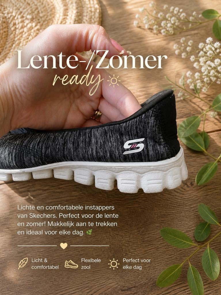 Skechers Lichte & Comfortabele Instappers - Maat 38, Skechers, Ophalen of Verzenden, Gedragen, Instappers