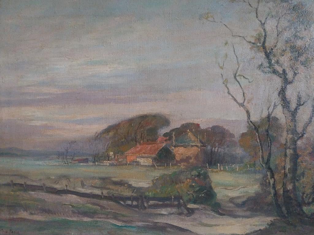 Romke Faber (1884 - 1953) - Friese platteland - 1930, Ophalen