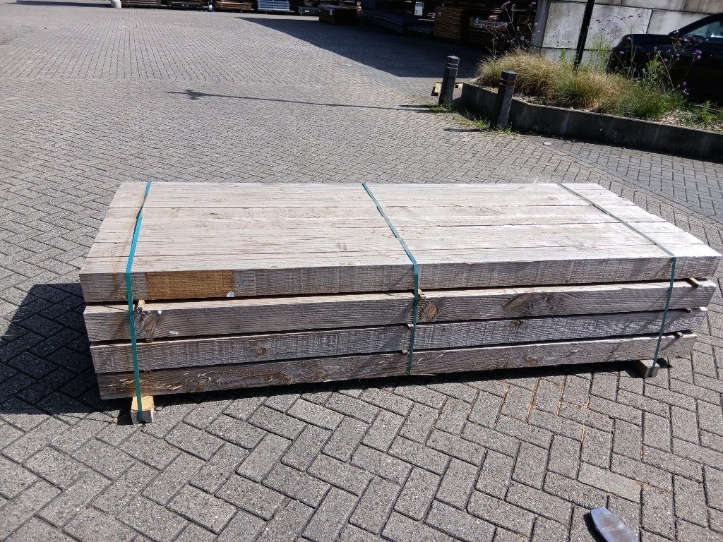 Partij 32 stuks 12x12x250cm Douglas palen ( vergrijst), Ophalen, Nieuw, 250 cm of meer, Palen