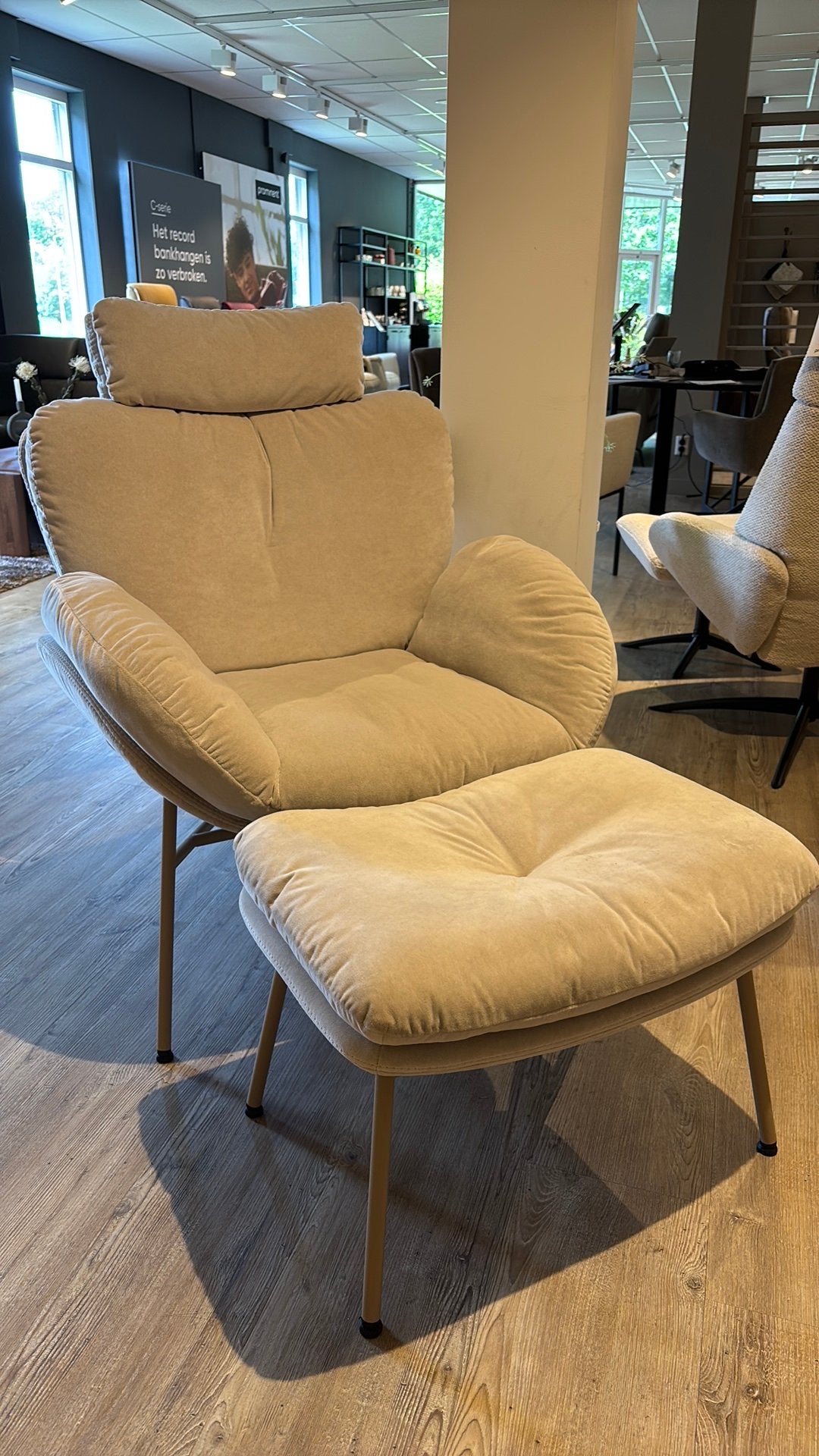PROMINENT ALKMAAR. Heerlijke fauteuil Ibiza, 100 tot 125 cm, Lounge, Ophalen of Verzenden, Zo goed als nieuw