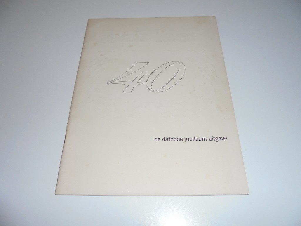 DAF Bode jubileumuitgave 1928 -1968, Ophalen of Verzenden, Zo goed als nieuw, Overige merken