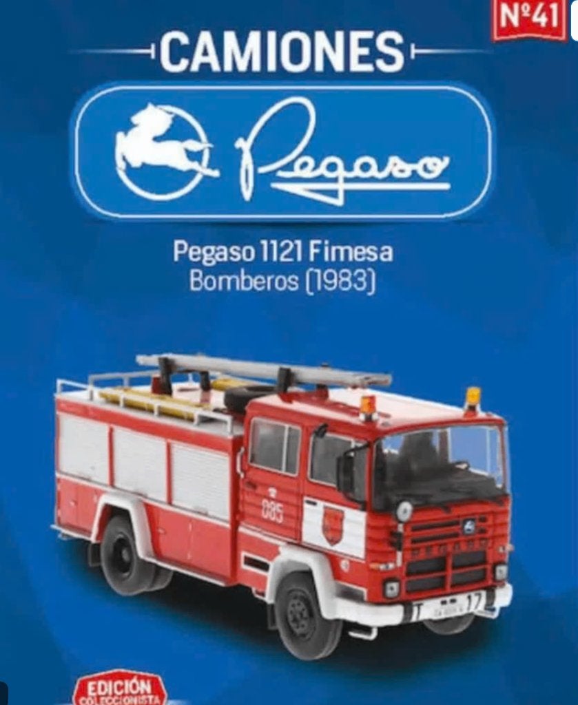 Pegaso 1121 Brandweer schaal 1/43 IXO Spaanse serie # 41, Verzenden, Nieuw, Bus of Vrachtwagen, Overige merken