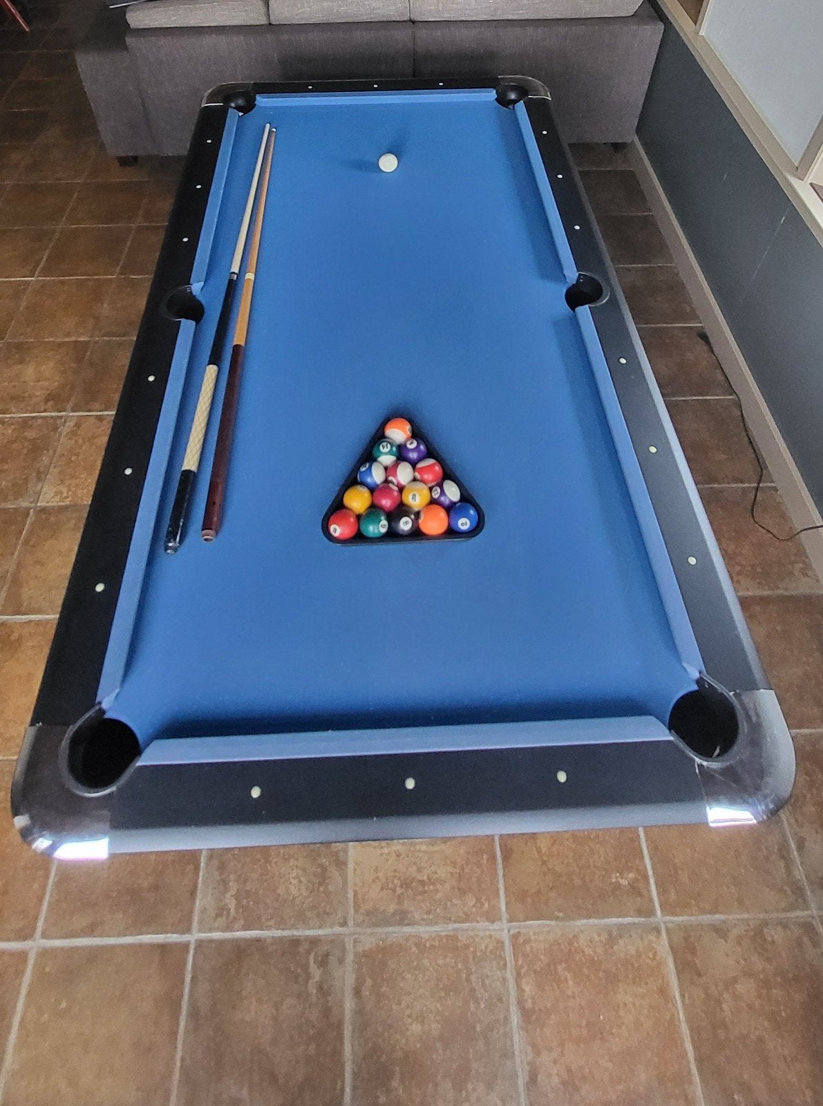 Demontabele Pooltafel - 215x121x82 cm, Sport en Fitness, Biljarten en Poolen, Ophalen