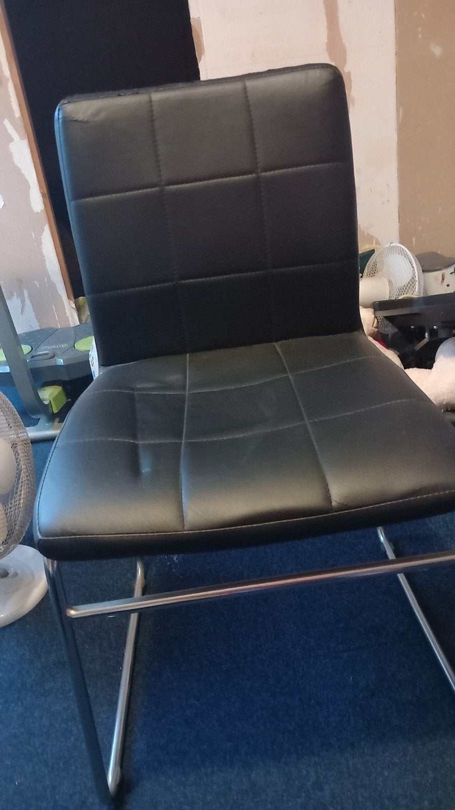 te koop eettafel stoelen, Ophalen, Kunststof, Gebruikt, Zwart
