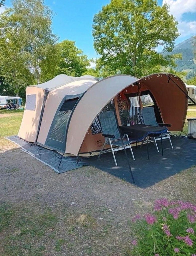 Cabanon Manga Deluxe - 2016 - Zeer goede staat, Caravans en Kamperen, Vouwwagens, Ophalen, Beige, Cabanon, Aanwezig