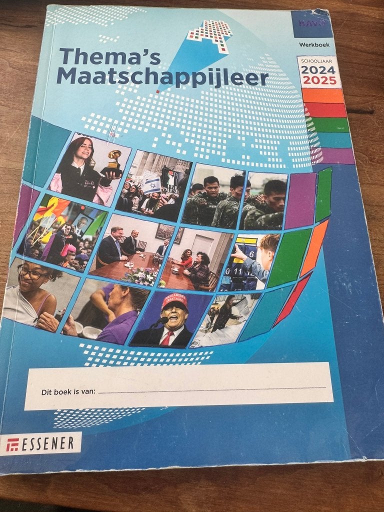 Thema's Maatschappijleer HAVO Werkboek 2024-2025, Verzenden, Gelezen, HAVO
