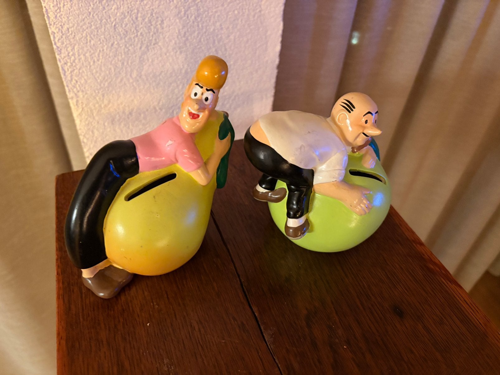 Super leuke oude Suske en Wiske spaarpotjes, zeldzaam, Ophalen of Verzenden, Zo goed als nieuw, Steen, Aardewerk of Keramiek, Strip- of Tekenfilmfiguur