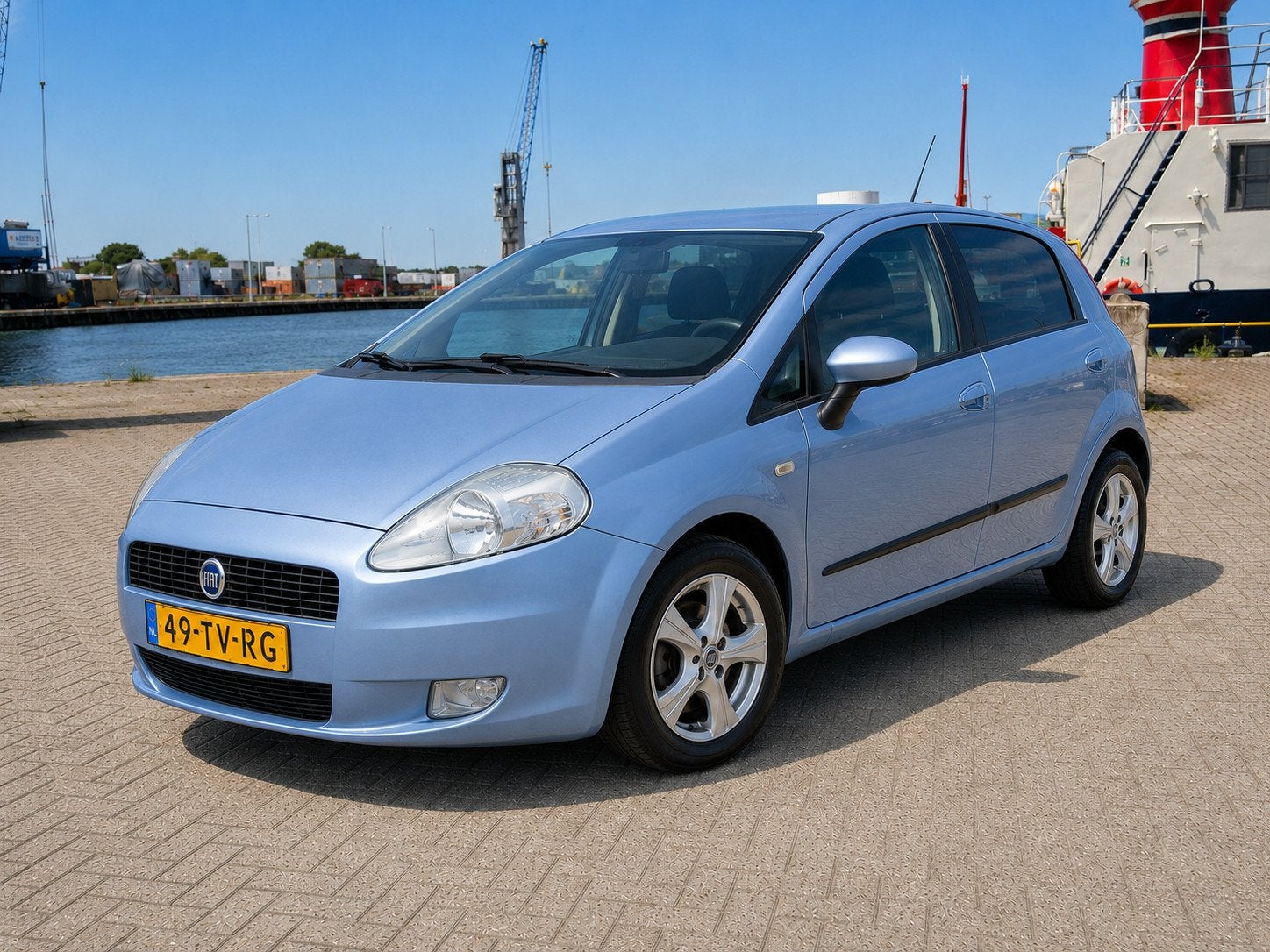 Fiat Grande Punto 1.4 Automaat - Carplay - Airco - NW APK -, Auto's, 4 cilinders, Grande Punto, Origineel Nederlands, Bedrijf