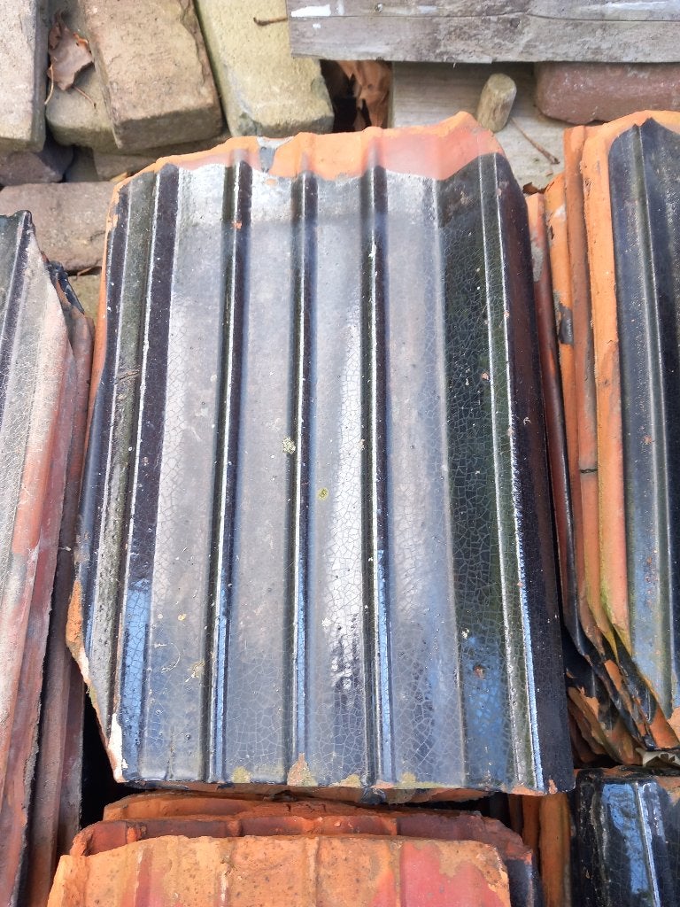 Friese dakpannen, Doe-het-zelf en Verbouw, Dakpannen en Dakbedekking, Ophalen, Gebruikt, Steen of Klei, Zwart