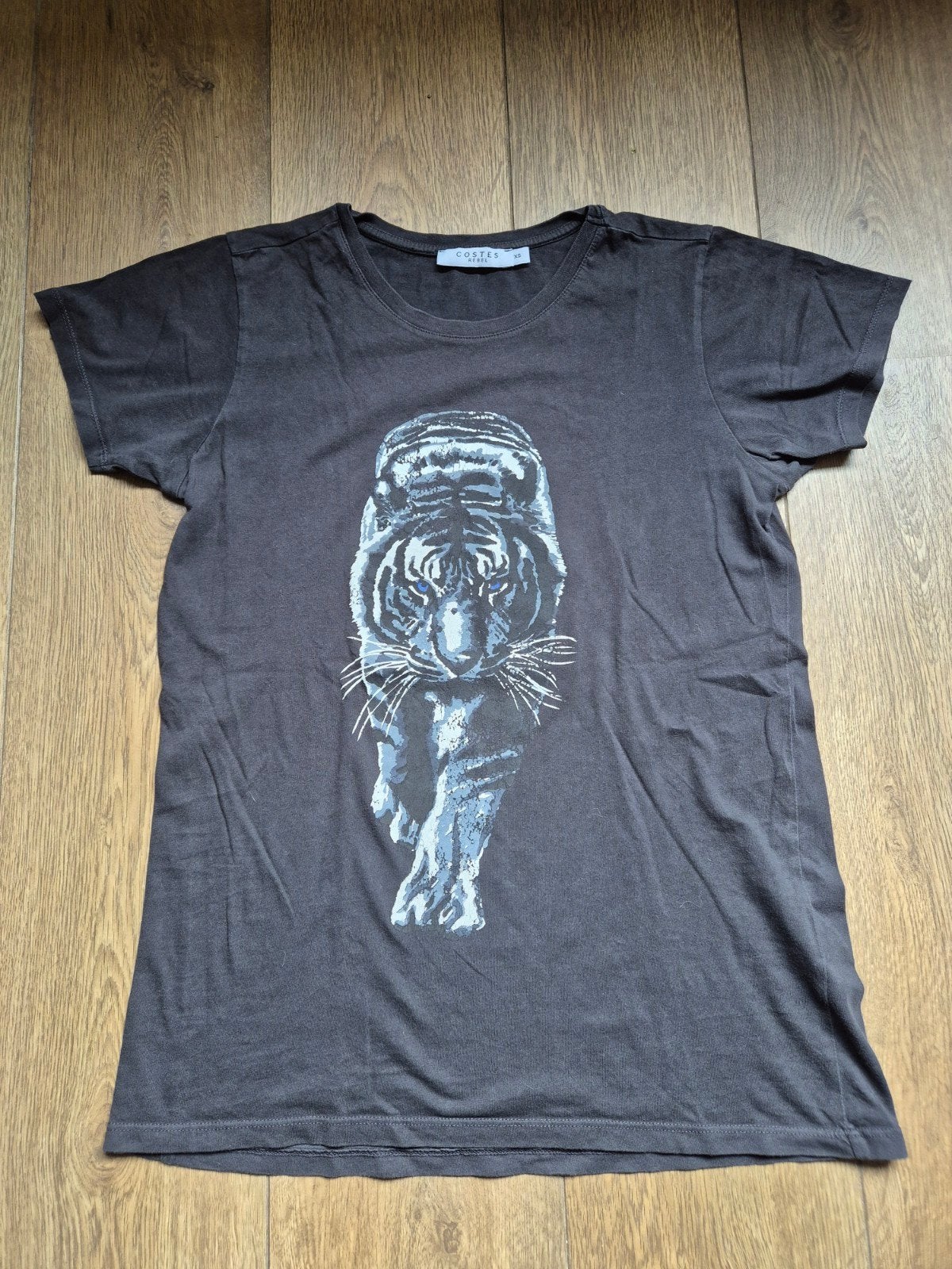 Costes Rebel T-shirt met tijgerprint - Maat XS, Zwart, Ophalen of Verzenden, Zo goed als nieuw, Korte mouw