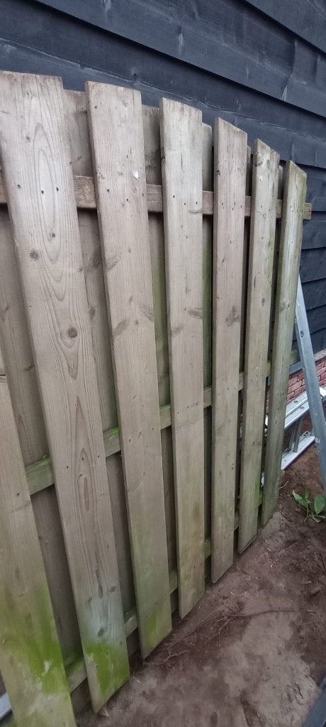 Gratis schutting, Tuin en Terras, Ophalen, Minder dan 3 meter, Hout, 1 tot 2 meter