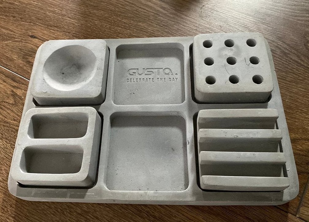Gusta pennenhouder bureau organizer beton, Ophalen of Verzenden, Zo goed als nieuw