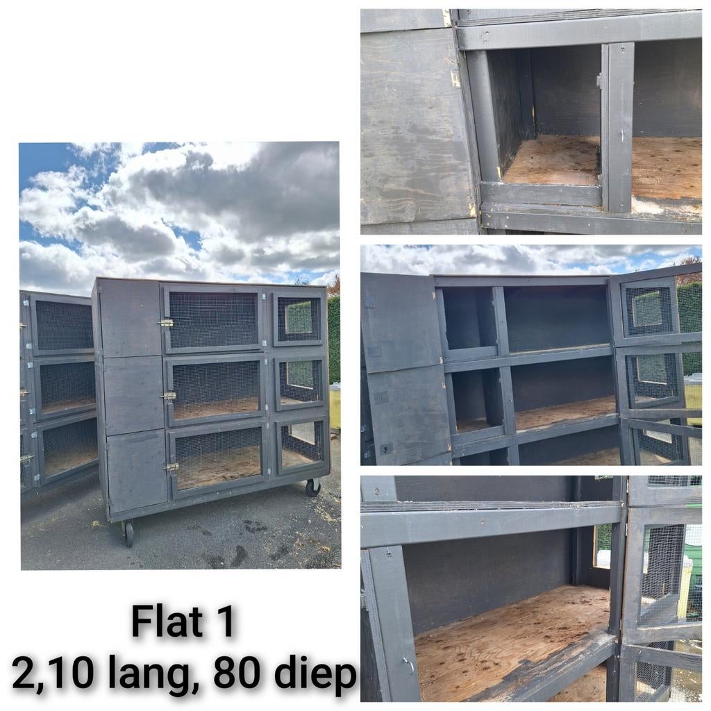 Konijnen of cavia flat, Dieren en Toebehoren, Knaagdieren en Konijnen | Hokken en Kooien, 110 cm of meer, Ophalen of Verzenden