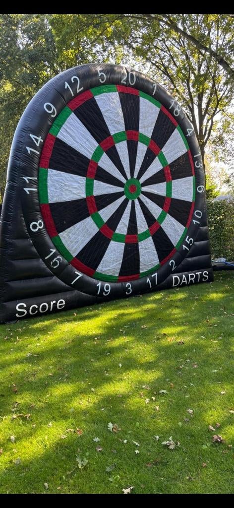 Dartvoetbal - dart voetbal - opblaas kussen, Sport en Fitness, Darts, Dartbord, Ophalen of Verzenden
